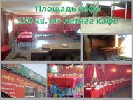 Готовый бизнес Здание отдельностоящее, половина здания торговая 125 кв. м, половина- кафе 145 кв. м, территория 15 соток, огорожена, 7 соток свободно,, Челябинск - Купить дом